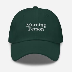 “Morning Person” unisex hat. NWT